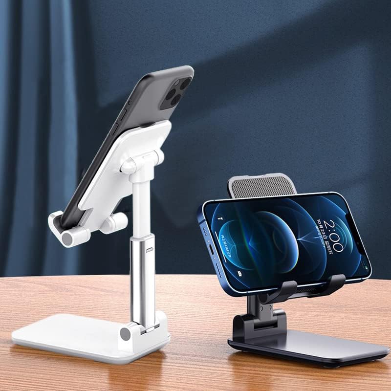 Adjustable Folding Universal Phone Stand Holder - Black & White